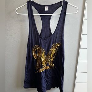 PINK | Milwaukee Brewers Razorback Sequin Tank | Size Small | $10